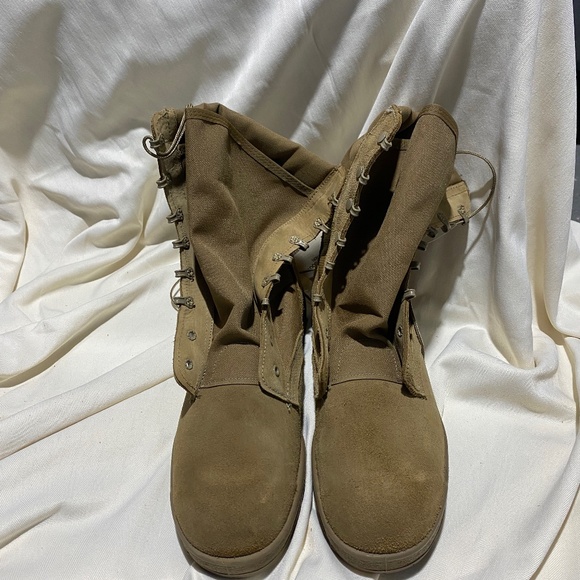 Army Hot Weather Coyote Combat Boots 13T - Picture 1 of 6